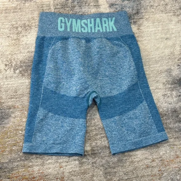 Gymshark Women's Seamless Athletic Shorts Blue No‎ Tag See Measurements - Picture 5 of 6
